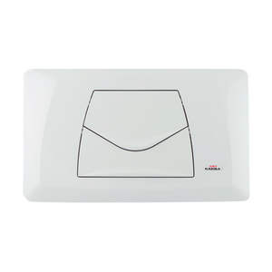 Plaque de cuisson double classique KARIBA, 32 cm de largeur, 25 cm de longueur, design rectangulaire blanc, pour usage en cuisine - Product Image 1