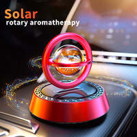 Diffuseur d'arômes solaire rotatif en alliage massif de luxe moderne pour voiture, purificateur d'air portable pour véhicules