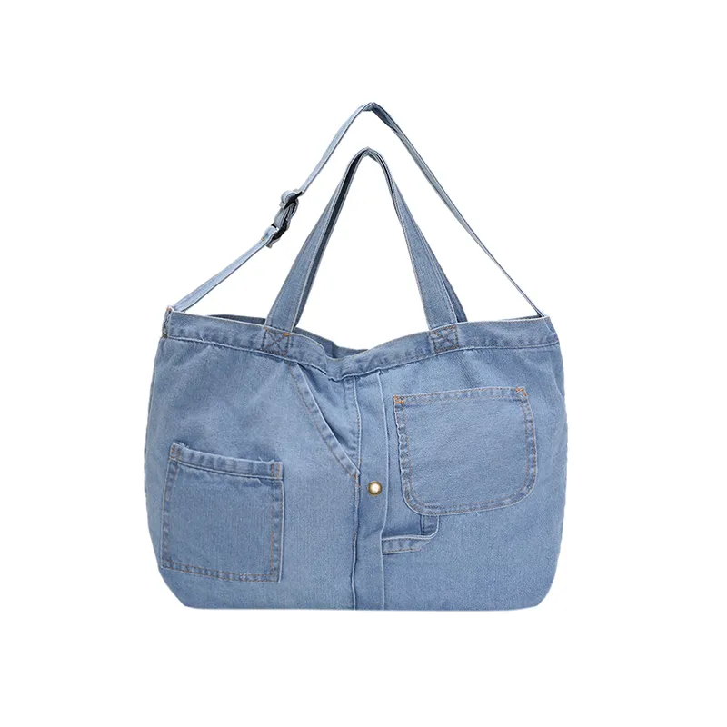 2023 New Hot Sale Light Weight Soft Denim Tote Bag Shoulder Bag Luxury Handbags For Women