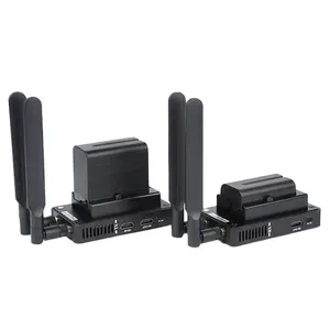 Wireless HDMI Transmitter Receiver Extender Pair TX RX IR 2.4/5.8GHz 1080P 656ft/200M For Video Steaming DSLR Camera Church