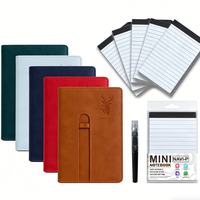 Carnet personnel A7 de haute qualité avec logo personnalisé, stylo et recharge, couverture en PU et papier, impression UV pour réunions d'affaires et journaux