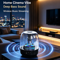 Haut-parleur portable 5.0 en gros avec lumière d'ambiance LED RGB 360° °   Haut-parleur audio domestique sans fil avec subwoofer à son surround