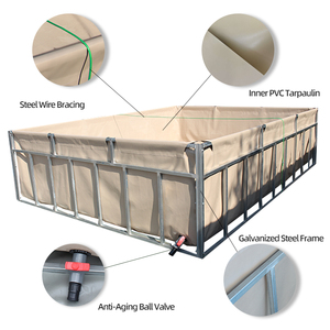 Bassin d'élevage de poissons portable à prix avantageux, cadre galvanisé, toile, <span class=keywords><strong>pour</strong></span> crevettes et crabes en extérieur et en intérieur - Product Image 3