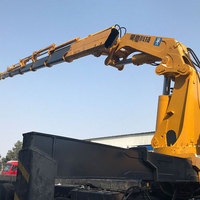 HAOY-Bras pliable de 25 tonnes, facile à installer, grue montée sur camion lourd télécommandée, vente à chaud