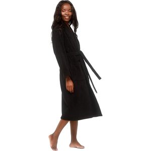 Albornoz de lujo para mujer, personalizado al por mayor, con forro de felpa, de bambú, de manga larga, suave y elegante, para dormir - Product Image 2