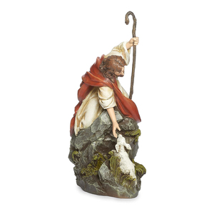 WeiVista - Escultura Artesanal de Resina de Arte Popular, Estatua Religiosa Católica Renacentista, Figura de Jesucristo y el Cordero, Decoración Europea para el Hogar - Product Image 4