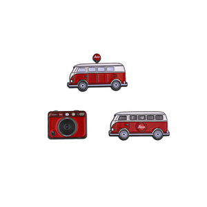 Imanes Personalizados de Esmalte Suave con Forma de Cámara, Autobús y Vehículos de Dibujos Animados, Diseño Personalizado para Promoción - Product Image 1