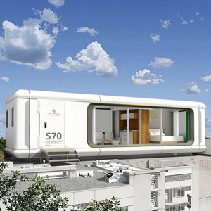 Capsule spatiale S70, cabine au design minimaliste avec grande fenêtre en verre, pod <span class=keywords><strong>de</strong></span> vie modulaire pour les stations balnéaires et les zones panoramiques - Product Image 3