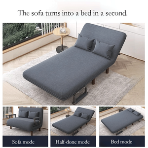 Sofá cama plegable moderno y cómodo de 1 pieza con cama extraíble para alquiler pequeño estilo minimalista - Product Image 6
