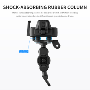 Support <span class=keywords><strong>de</strong></span> téléphone portable pour <span class=keywords><strong>moto</strong></span> et vélo, étanche, antichoc, rotatif à 360°, avec fonction antivol - Product Image 4