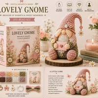 Kit de perles DIY pour gnome écologique, collection de cadeaux de Noël, décoration de la maison, artisanat fait main