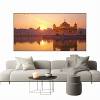 Impression Paysagère sur Toile – Art Mural Classique de Luxe – Support en Toile – Dôme de la Roche – Décoration Intérieure