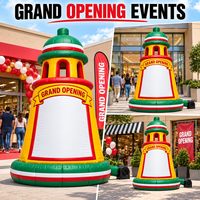 Ballon publicitaire gonflable géant pour la grande ouverture, avec panneau personnalisé pour entrées de magasins et présentoirs commerciaux en centre commercial
