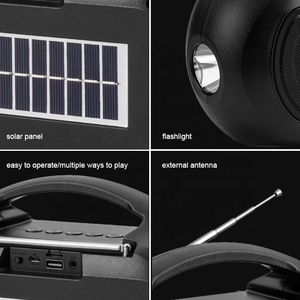 Kisonli – haut-parleur solaire sans fil Portable pour Sports de plein air, pour la maison, Radio, <span class=keywords><strong>Audio</strong></span>, carte TF, téléphone, lecteur de musique MP3 - Product Image 5