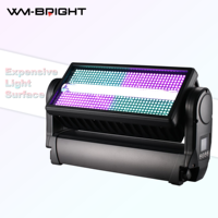 Projecteur LED motorisé RVBW étanche IP65 pour extérieur avec panneau stroboscopique et contrôle par section DMX512