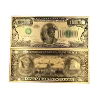 Gold Foil Banknote, 1 Million Dollar Bill