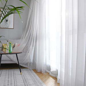 Vente en gros <span class=keywords><strong>Tissu</strong></span> voile un par un en soie lisse <span class=keywords><strong>pour</strong></span> rideaux et décorations - Product Image 2