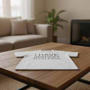 Maglietta con scritta 'Ho la dislessia', T-shirt divertente con meme, Maglietta scherzosa, Regalo scherzoso, Magliette con umorismo inadeguato - Product Image 2