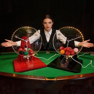 Juego <span class=keywords><strong>de</strong></span> <span class=keywords><strong>Bingo</strong></span> Personalizado con Máquina <span class=keywords><strong>de</strong></span> Lotería <span class=keywords><strong>de</strong></span> 100 <span class=keywords><strong>Bolas</strong></span> <span class=keywords><strong>de</strong></span> Ping Pong, Números <span class=keywords><strong>de</strong></span> la Suerte por Gravedad, Dorado - Product Image 2