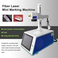 Personnalisé Nouveau Plastique Pcb Métal Logo Photo Fibre Imprimante Laser Portable Mini Fibre Laser Machine De Marquage Avec Ordinateur Intégré