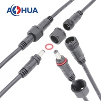 AOHUA DC 5.5*2.1/5.5*2.5 mâle femelle connecteur d'alimentation cc ip65 12v dc 5.5x2.1mm mâle femelle adaptateur jack connecteur led