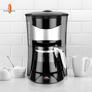 Büyük kapasiteli ticari fantezi elektrikli kahve makinesi 12 bardaklar Anti damla filtre su isıtıcısı kahve makinesi cam sürahi ile