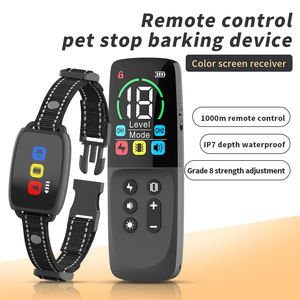 Nuevo eléctrico IP67 impermeable perro ladridos Collar recarga remoto 800m perro Shockers con 8 niveles vibratorio Anti ladridos Collar - Product Image 2