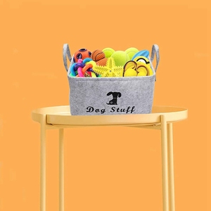 Fournitures pliables <span class=keywords><strong>pour</strong></span> animaux de compagnie <span class=keywords><strong>panier</strong></span> de rangement bac de rangement enfants jouet coffre de rangement coffre <span class=keywords><strong>chien</strong></span> poubelle avec poignée - Product Image 4