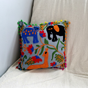 Indian Suzani embroidered <b>cushion</b> <b>covers</b> - Product Image 1