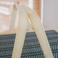 Panier pliant en bambou tressé pour l'emballage de Zongzi, de gâteaux de lune et de crabes - Boîte cadeau à thème chinois pour mariages et célébrations