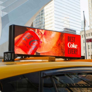 P2 pengatur kontrol taksi luar ruangan layar LED atas 2mm Pixel mobil atap Digital Poster grafis iklan Digital - Product Image 6