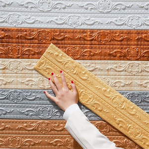 Modanatura da <span class=keywords><strong>Parete</strong></span> 3D Autoadesiva Moderna Impermeabile |   Battiscopa Adesivo per Angoli del Soffitto |   Bordo Decorativo in Schiuma - Product Image 3