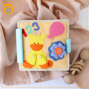 Giocattoli educativi fatti a mano di Design caldo feltro abbastanza attività di libro libro occupato Montessori bambini che imparano bambini feltro libro da gioco - Product Image 4