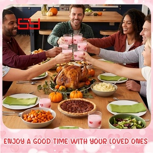 Vasos de 13.5 oz con Forma de Corazón, Vasos de Vino sin Tallo Estilo Antiguo, Vasos con Iconos del Día de San Valentín para Jugo, Whisky, Cócteles y Café - Product Image 6