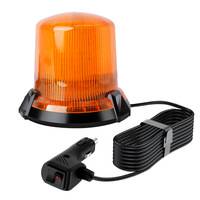 Nouvelle lampe de signalisation d'urgence LED 7W 12V clignotante pour bus scolaires, chariots élévateurs, sécurité routière, éclairage de travail, montage magnétique sur le toit du véhicule