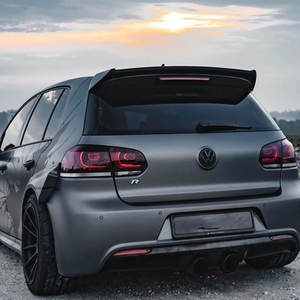 Spoilers de voiture Factory Direct PP Plastic Carbon Fiber Looks GTR Style Rear Roof Spoiler Wing for <span class=keywords><strong>Golf</strong></span> 6 MK6 GTI 2008-2013 - Product Image 3