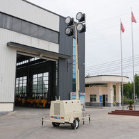Fabrika doğrudan fiyatlar mobil kule ışık LED 9M ışık kuleleri aydınlatma kuleleri acil çalışma lambası