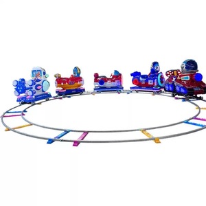 Tren eléctrico pequeño para niños, atracción de parque de diversiones, mini tren de rieles para área de juegos infantil al aire libre, control remoto - Product Image 4