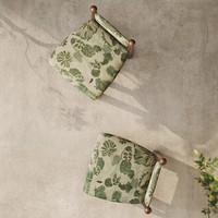 Chaise de salle à manger en bois massif de style français/nordique/wabi-sabi avec revêtement en tissu pour la maison et l'hôtellerie, idéale pour les salles à manger