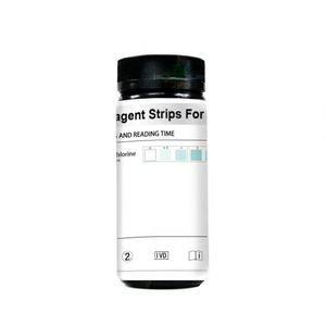Bandelettes de test de <span class=keywords><strong>chlore</strong></span> <span class=keywords><strong>libre</strong></span>, kit de test de <span class=keywords><strong>chlore</strong></span> pour l'eau potable, piscine, spa, 100 bandelettes/flacon, substrat plastique, réaction rapide - Product Image 4