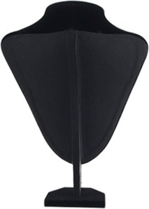 Juego de 2 expositores de terciopelo para collares y pendientes, organizador antienredos para exhibición de joyas en tocadores - Product Image 3