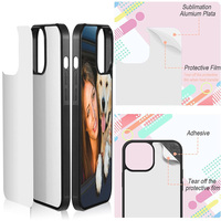 Coques de téléphone vierges personnalisables en TPU 2D pour sublimation, vente en gros d'usine, pour iPhone 16 15 14 Pro Max Plus