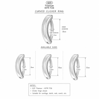 Pendientes de titanio G23 ASTM F136 para niños con circonita talla Asscher y engaste de garra en forma de hoja para cartílago, uso diario, a la moda