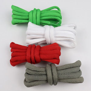 Cordones de poliéster semirredondos de 8.5mm de color sólido personalizados para zapatos de niños, zapatillas blancas, calzado deportivo y zapatos de papá - Product Image 3