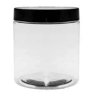 4oz 8 oz vòng nhựa <span class=keywords><strong>container</strong></span> cho thực phẩm lưu trữ mỹ phẩm Kem nhựa rỗng Jar với nắp đậy - Product Image 2
