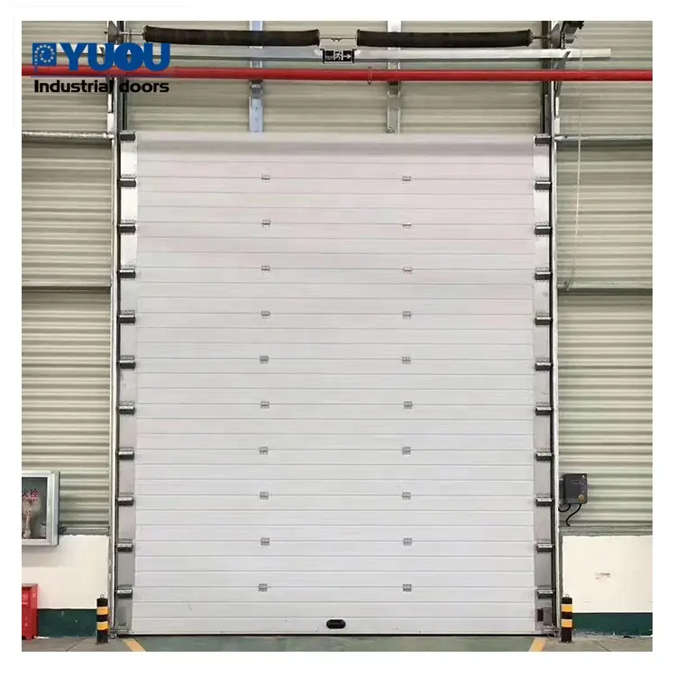 Industrial Warehouse Overhead Thermal Insulated Vertical Lifting Metal Loading Dock Sectional Steel Door