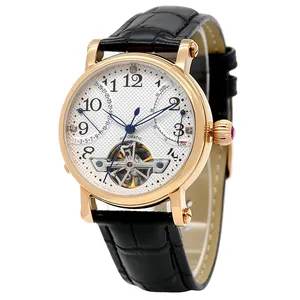 IPRG Stainless Steel Case New Design Quartz Watches With Genuine Leather Strap For Ladies Gifts