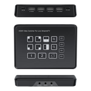 Commutateur vidéo HDTV bidirectionnel à double entrée avec sortie en boucle et sortie pour diffusion en direct 1080P - Product Image 5