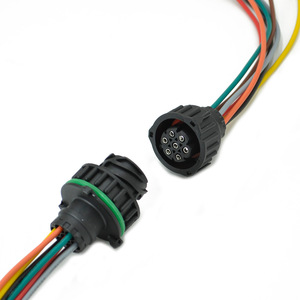 Conector de Enchufe para Remolque de 7 Pines con Arnés de Cables, Conector de Cableado de 7 Vías de Alta Resistencia para Remolcar Vehículos - Product Image 2
