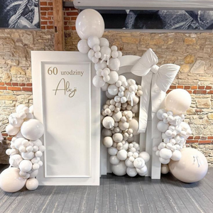 SMOOTH Modern Rectangle White Acrylic <b>Backdrop</b> Baby Shower Arch Pvc Background for Wedding - Product Image 2